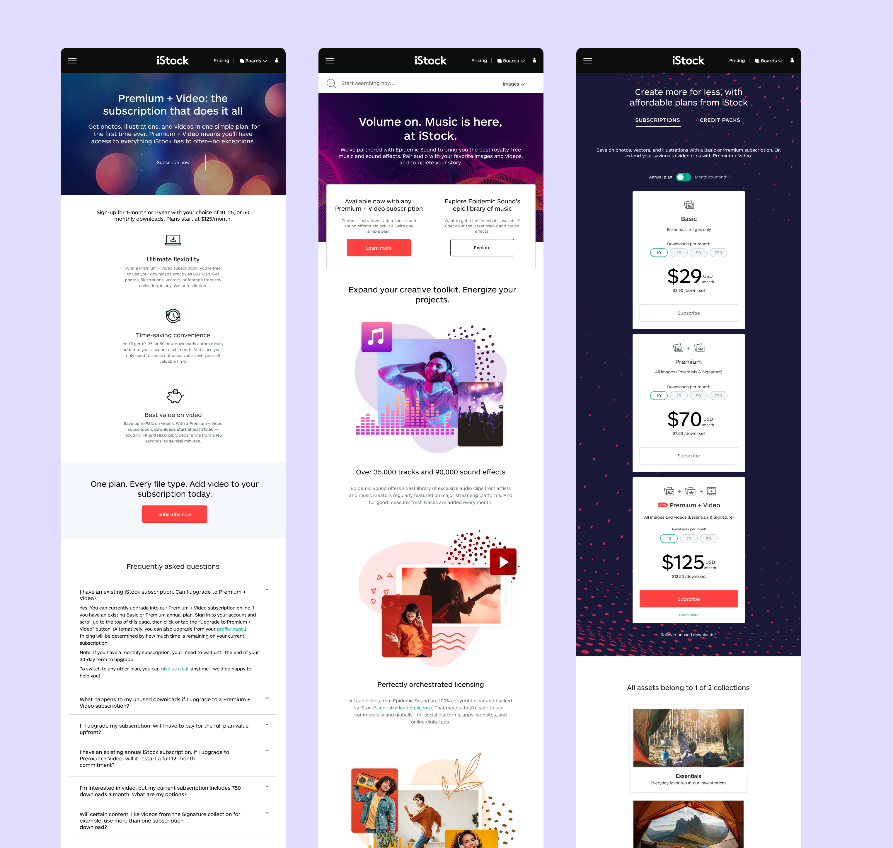 Designed for all breakpoints of every page